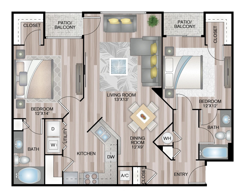 The Williamsburg floor plan